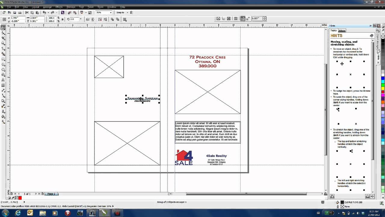 Creating A Marketing Brochure Template in CorelDRAW Graphics Suite X6