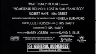 Homeward Bound 2 Movie Trailer 1996 - Tv Spot