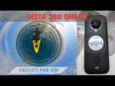 INSTA 360 ONE X2 - Unboxing prove in kayak in pesca ed attacchi railblaza