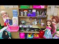 Cardboard kitchen set செஞ்சி விளையாட போறோம்😀/Barbie show tamil