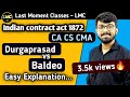 CA foundation - Durgaprasad vs baldeo case #Cafoundationcaselaw | Indian Contract Act 1872 |