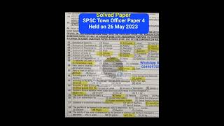 Spsc Town Officer Paper 4 26 May 2023 Officer