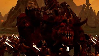 Warriors Of Chaos Vs Lizerdman Warhammer 2 Cinematic Battle