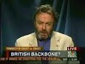 Title:Christopher Hitchens debates Iraq with Reagan Jr. Description:Christopher Hitchens nails the fortunate son of the former President with the facts on Iraq on his own show. Debate occured after the London bombings on 7/7<br /><br />Hat-tip to http://www.exposetheleft.com