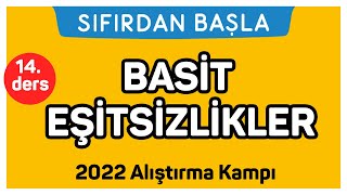 BASİT EŞİTSİZLİKLER | Alıştırma kampı 14. Ders | Sıfırdan Başla Temelini Gelişti