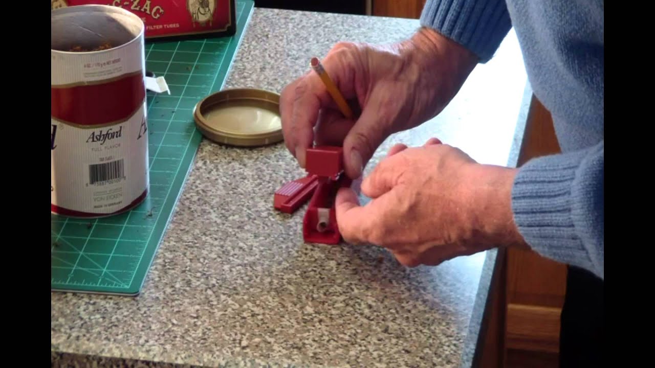 Making Cigarettes using the Zig Zag(R) Cigarette Making Machine YouTube