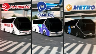 Yeni̇ Gelen Otobüsü Pamukkale Kami̇lkoç Ve Metroya Çevi̇rdi̇m Car Parking Multiplayer