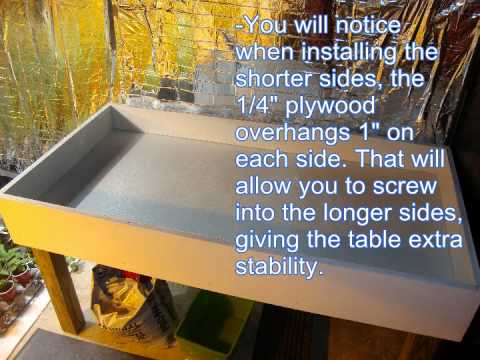 Build a 3x6' hydroponic grow bed for under $100 - YouTube