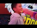 Sky Kids build Toys R Us Exclusive Spongebob Mega Bloks Figures + Sponge Out of Water Movie Review