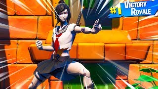 New TSUKI Skin Gameplay In Fortnite Battle Royale..