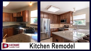 Traditional Small Kitchen Makeover from KLM Kitchens Baths Floors