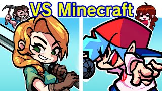 Friday Night Funkin Vs Steve, Alex & Jack Black Minecraft - Project Crafted Fnf Mod
