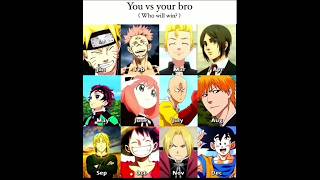 You Vs Your Broyour Month, Your Anime Character