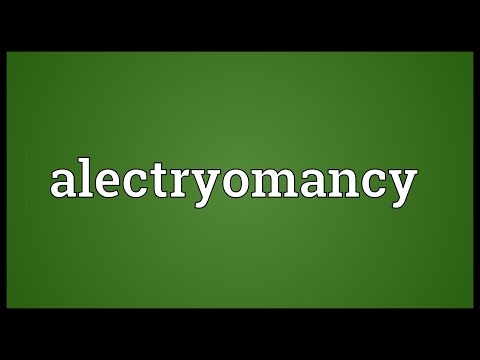 Header of alectryomancy