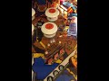 Pinball stuck perfectly between bumper and kicker