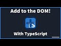 Create HTML using TypeScript