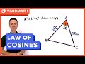 Cosine Rule Finding a Side - VividMath.com