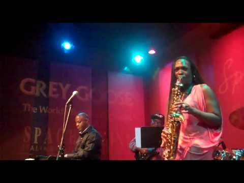 Jeanette Harris performs Saxy live at Spaghettinis