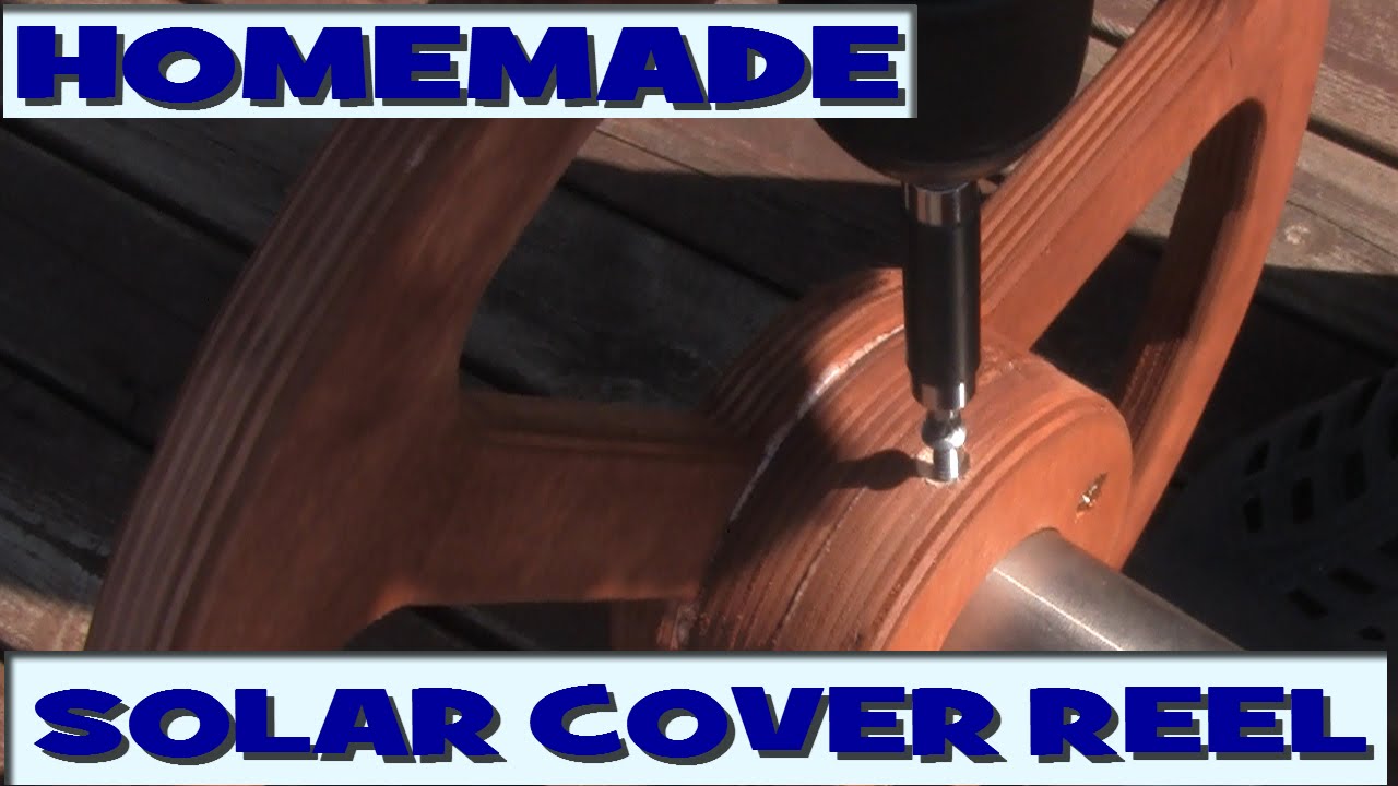 Homemade Pool Solar Cover Reel - YouTube