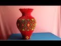 How to make 3d origami vase - làm lọ hoa origami 3d v2