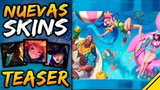 ZOE, GANGPLANK y CAITLYN POOL PARTY - TEASER Nuevas Skins | Noticias LoL