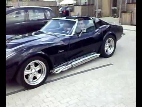Corvette stingray with sidepipes on my street NB THIS IS NOT MY CAR its 
