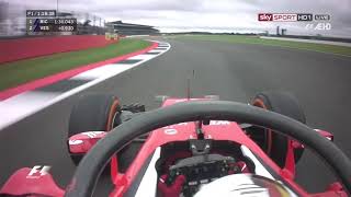 F1 2016 Britain FP1 Vettel Tests Halo