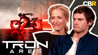 Gillian Anderson & Evan Peters On Going Big Their Favorite Music Tron Ares