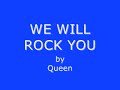 Queen - We Will Rock You - We Are The Champions Lyrics