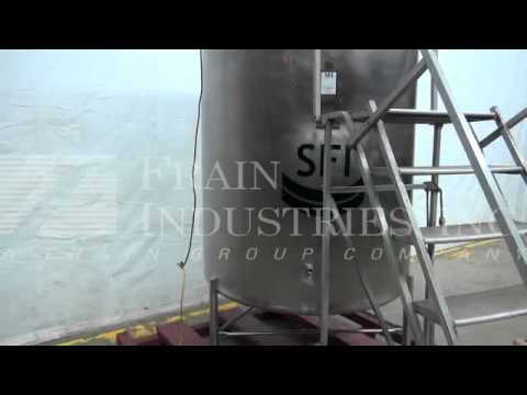 SFI (Stainless Fabrication INC) 800 Gallons Stainless Steel Sanitary Mixing Tank