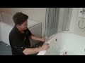How to replace the rubber seal on a curved bath screen