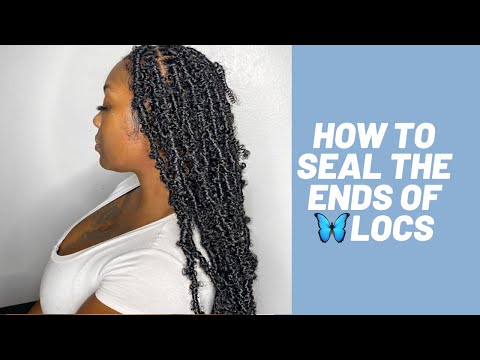 HOW TO: SEAL AND SECURE THE ENDS OF BUTTERFLY 🦋 LOCS Very Detailed Using SPRING Twist Hair