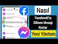 Messenger Silinen Mesajlar Geri Getirme 2023 | Messenger'da Silinen Mesaj Nasıl Kurtarılır