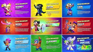 All 96 Brawler Unlock Animations Mina, Ziggy & More ...