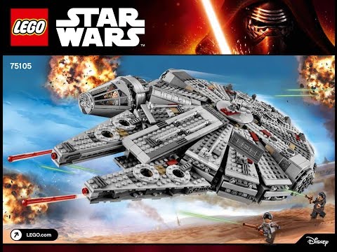 VIDEO : lego star wars millennium falcon 75105 building kit instructions diy - check out our other channel building sets like this: https://www.youtube.com/channel/ucvhsgbj7xbyvt4hup9dkppg brick building ...