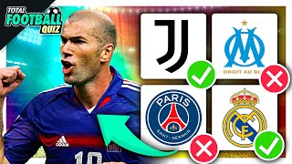 GUESS THE CLUBS WHERE THE PLAYER PLAYED - LEGENDS EDITION  QUIZ FOOTBALL 2022