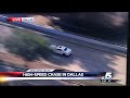 Woman in minivan stops high speed chase in Dallas - 2/11/15