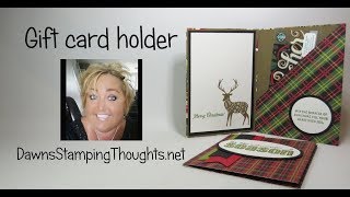 Gift Card Holder using Merry Patterns