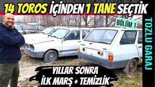 TOZLU GARAJ | Renault Toros'a 14 yıl Sonra İlk Marş İlk Temizlik | #renault12