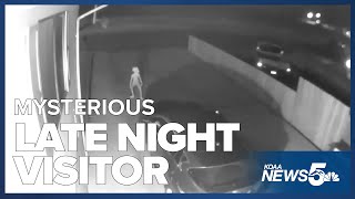 Caught on Camera: Mysterious late night visitor... from another world?