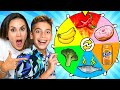 SPIN THE WHEEL & EATING Whatever COLOR FOOD it Lands on! | The Royalty Family