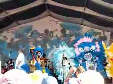 Wild Magnolias Mardi Gras Indians Jazz Fest 5/4/08