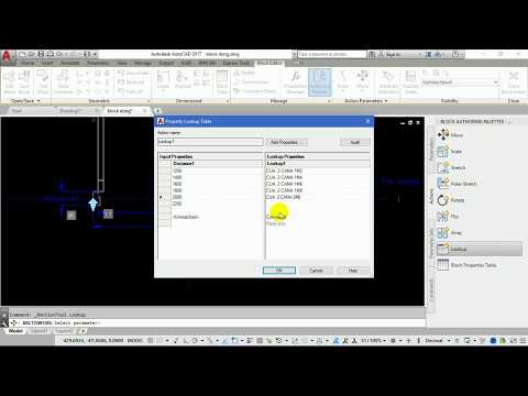 HƯỚNG DẪN SỬ DỤNG TÍNH NĂNG LOOKUP BLOCK ĐỘNG -TẠO TOOL PALETTES BLOCK ĐỘNG ĐỂ DÙNG NHANH KHI VẼ