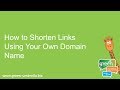 How to Shorten Links Using Your Own Domain Name How to Shorten Links Using Your Own Domain Name