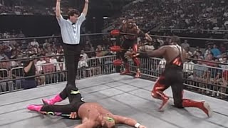 Harlem Heat Vs. Sting & Lex Luger - Wcw Tag Team Championship Match Wcw Monday Nitro, June 24, 1996