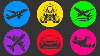 Aircraft Types Boeing C-17 Globemaster, Lufthansa Airplane, Bmw M3, Hulk, Bell Boeing V-22 Osprey