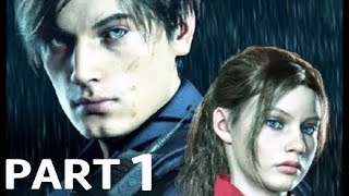 Resident Evil 2 Remake Walkthrough Gameplay Part 1 - Intro Leon
