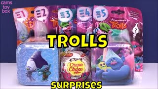Dreamworks trolls Blind bags Surprise TOYS TINS Chupa Chups Opening Fun Kids