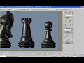 3d max tutorial: Moddeling chess set - The Pawn