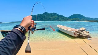 Air Jernih Ikan Menyambar Umpan Terlihat Jelas Mancing Pinggiran Pakai Umpan Softlure & Microjig